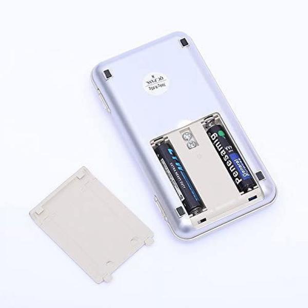 Balance numérique de poche Mini balance numérique pour peser les bijoux 500g 0.01g Taille du produit 128*75*19mm 2 piles AAA
