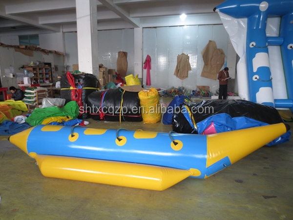 Portable Inflatable Flyfish Banana Boat Set PVC Material Easy Setup Water Sports Equipment Adults Family Fun Outdoor Adventures