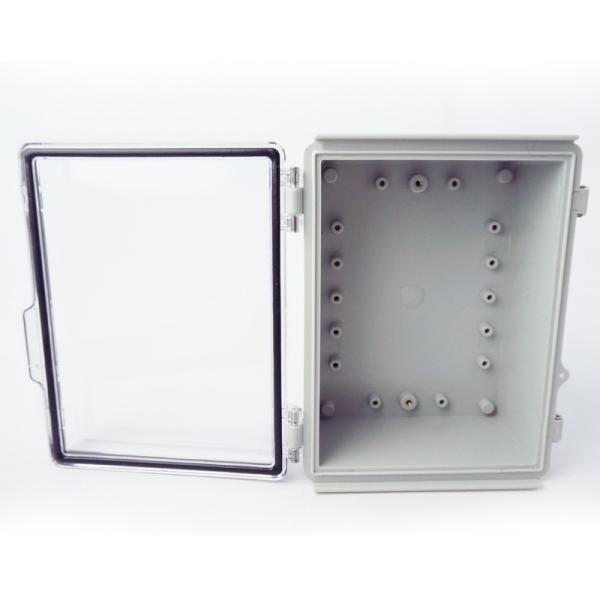 210x160x100mm / 8.26x6.30x3.93 IP65 ABS Plastic Enclosure with Hinged Cover in Transparent