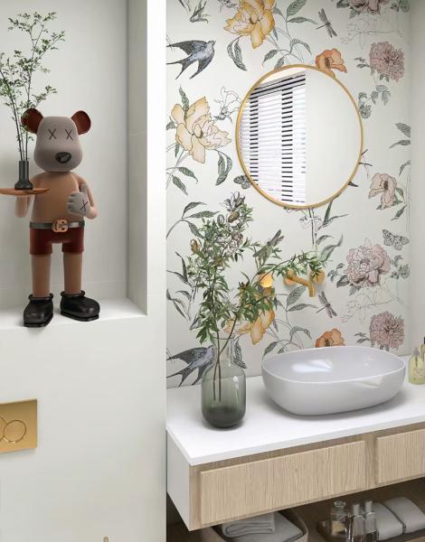 Grade AAA Toilet Flower Tile , 600x1200mm Background Wall And Wall Tile