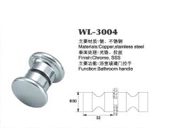shower door knob shower door hardware WL-3004 Dia.30x32mm glass door handle