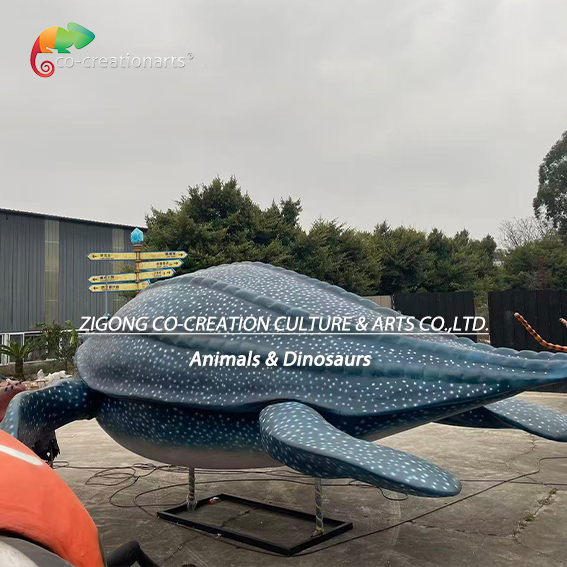 Animatronic Animal Model Giant Animal Animatronic Sea Turtle Model For Theme Park Attraction