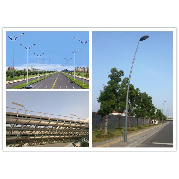 10m 3mm Wall Thickness Commercial Parking Light Poles For Street Lighting