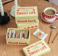 Boîte de biscuits de vacances Sweet Life - Coffret cadeau de friandises assorties de qualité supérieure - Biscuits, fudge, flocons de neige croustillants, boîte