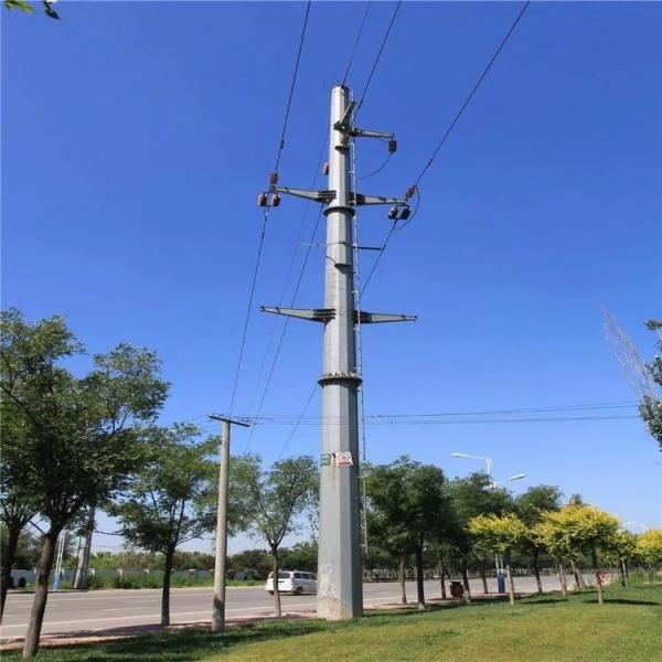 输电线路110kv 132kv 230 Kv塔架和格架桅杆双回路镀锌电线杆