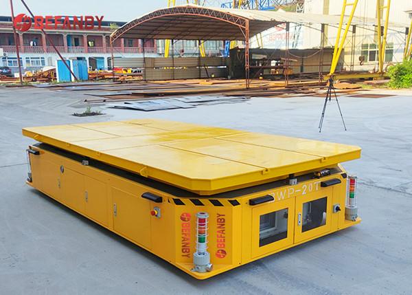 20m/min AGV Automatic Guided Vehicle Trackless Transfer Cart On Cement Floor