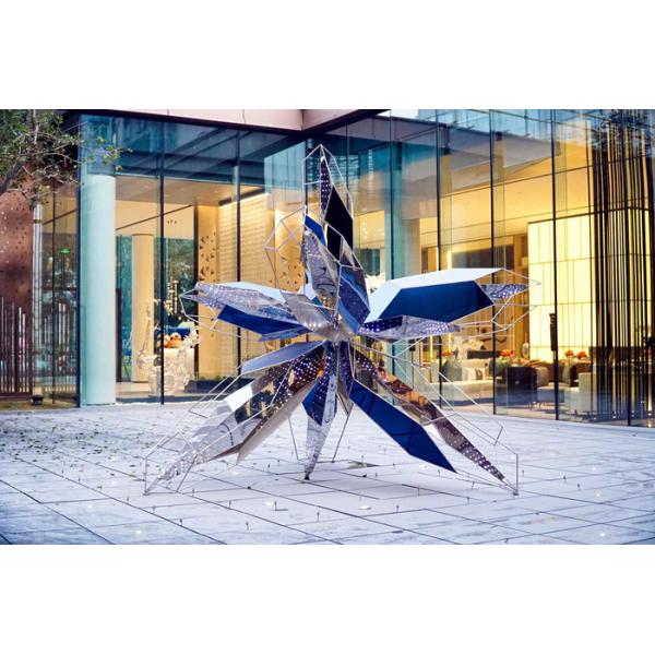 Hotel Pool Decorative Metal Sculpture Contemporary Modern Art Outdoor Sculpture