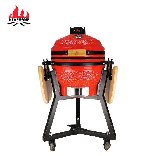 KIMSTONE 16 Inch Bbq Egg Grill Kamado Mullite Kamado Grill Xl Camping Bbq Grill