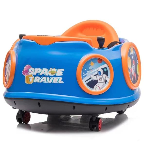 6 вольт Батарея дистанционное управление на электрическом бампер автомобилей для детей Синий QTY/40'HQ 350PCS