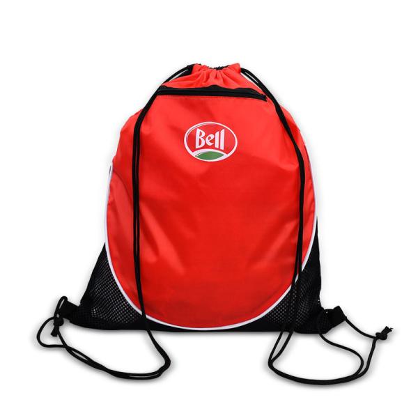 Fashion Style Custom Recycled Polyester Drawstring Gym Bag for Sports and Fitness