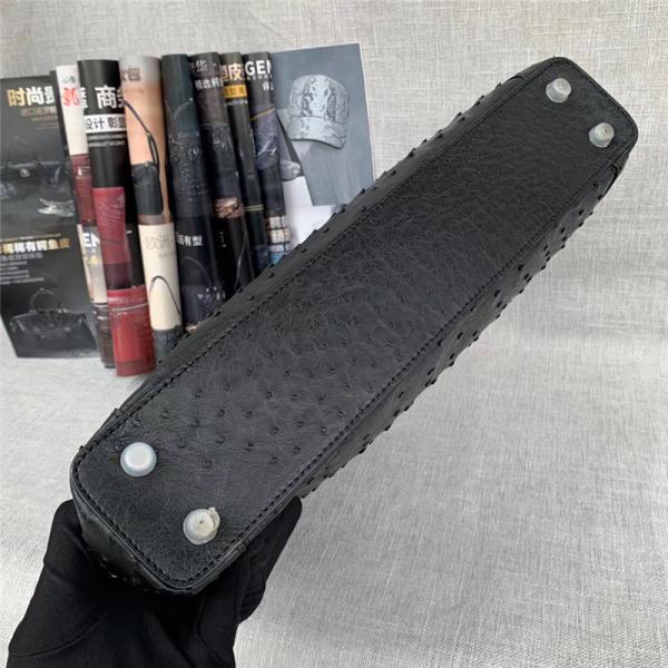 Authentic Exotic Ostrich Skin Businessmen Laptop Briefcase Genuine Real Alligator Leather Male Large Working Handbag