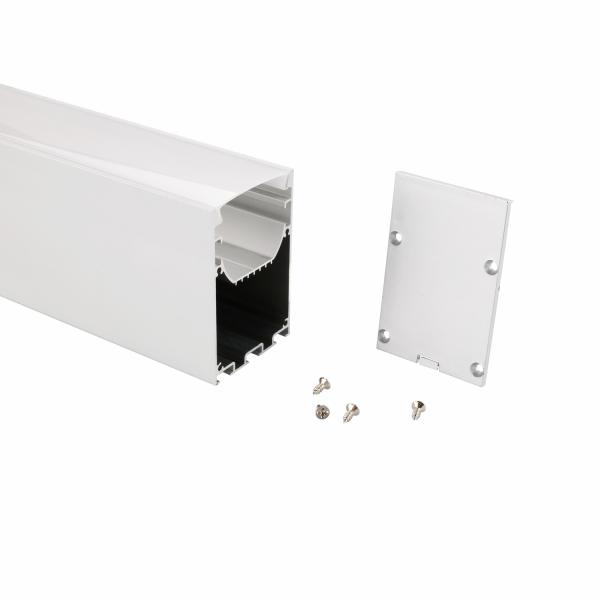 50x75mm Up Down Double Side Suspended Aluminum Extrusion Profile For Led Strip Light