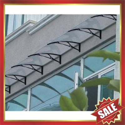 excellent diy polycarbonate awning canopy shelter with cast aluminum bracket arm support for sales