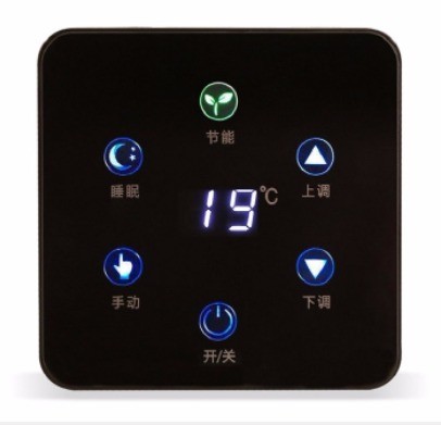 Linkage Underfloor Heating Wall Thermostats Toughened Glass Double Control
