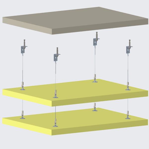 Ceiling Absorber Anchor Adjustable Suspension Kit Connect Safety Hook