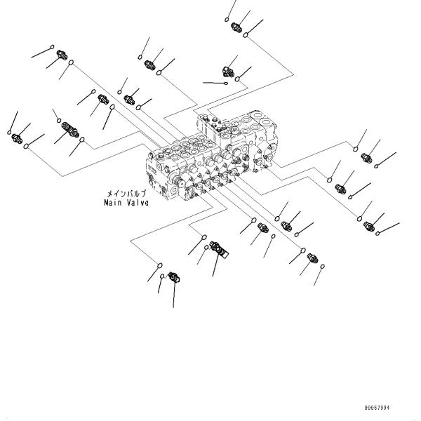 Строительные машины PC35MR-3 Гидравлический клапан 723-19-16900 Для Komatsu