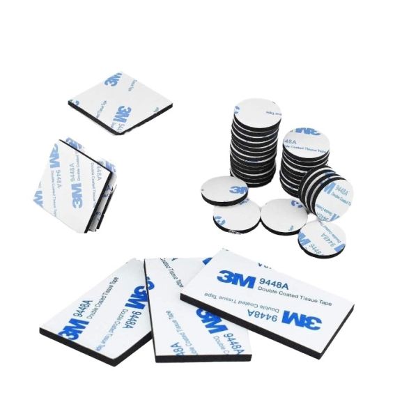 Heavy Duty Double Sided Tape Super Extra Sticky Adhesive Wall Decals Includes Square Rectangular Shapes Made of EVA Foam