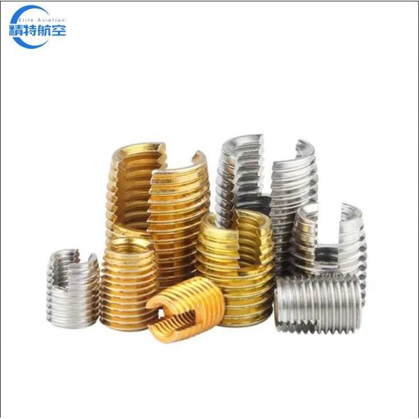 Whole Stainless 303 Steel Unc/Unf Self Tapping Thread Inserts Slotted Insert Nut in Stock