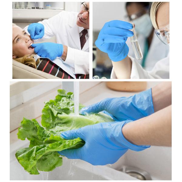 4.5g Disposable Nitrile Glove Hospital 24CM Disposable Nitrile Exam Gloves
