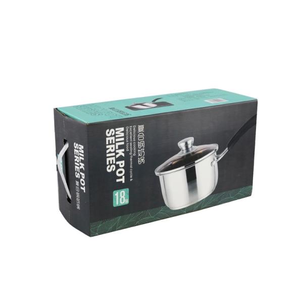 Home kitchenware stainless steel cooking pot bakelite handle casserole milk pot