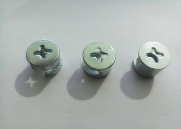 12MM Minifix Connecting Bolts , Furniture Cam Lock ISO9001 Certificated