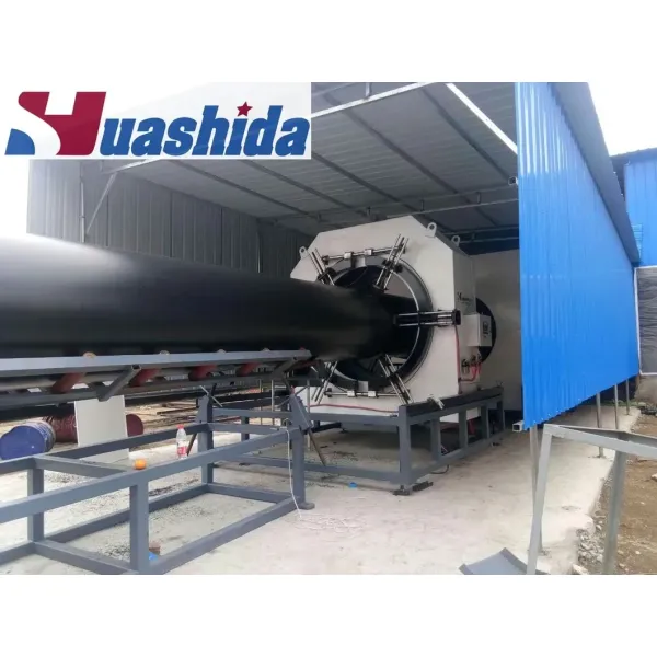 Large Diameter HDPE Jacket Pipe Extrusion Machine with Dust-Free Planetary Cutting and Automatic Operation
