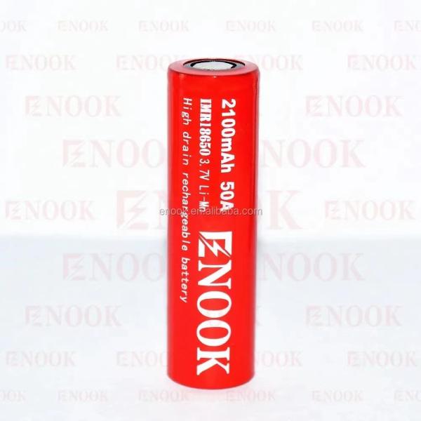 Good quality 3.7v 18650 enook battery ,mechanical mod 18650 battery 2100mAh 50A