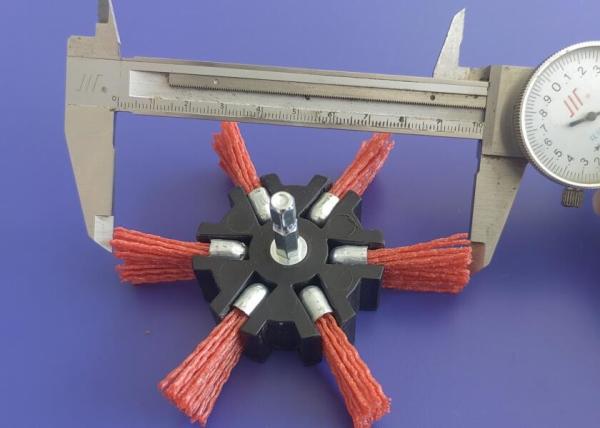 100mm Rotary Nylon Filament Flap Brush 6mm Power Drill Hexagonal Shank