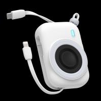 15W Magnetic Wireless Charging Power Bank 10000mAh White