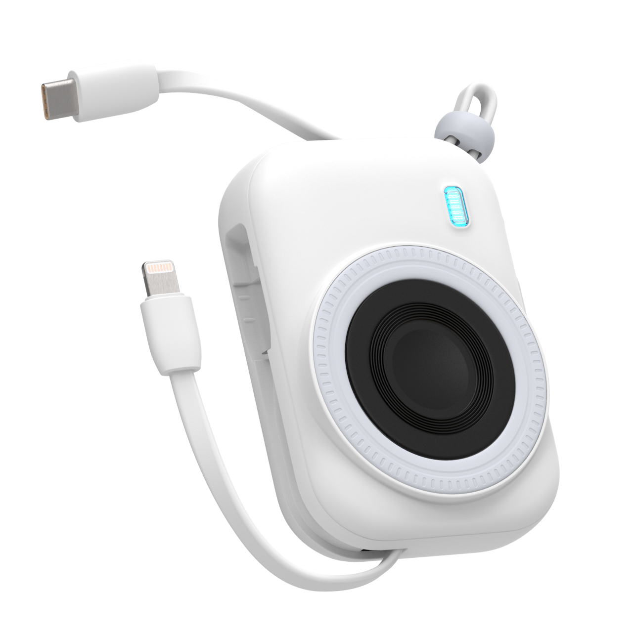 Batterie externe magnétique sans fil 15W 10000mAh Blanc