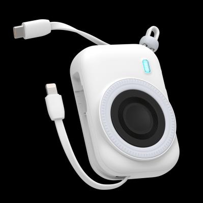 15W Magnetic Wireless Charging Power Bank 10000mAh White