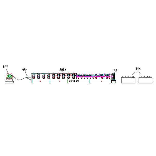 Fully Automatic Rectangle Downpipe Roll Forming Machine Speed 12 - 18m Every Min