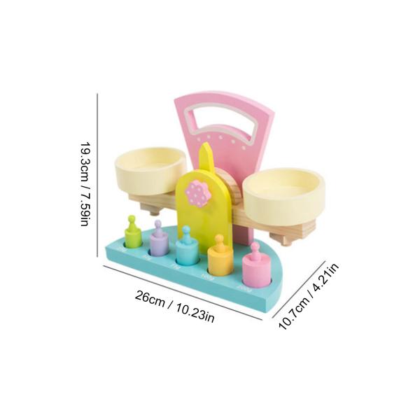 Безвкусная деревянная игрушка масштаба баланса для детей дошкольного возраста