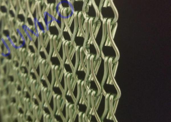 Fly Insect Control Metal Chain Link Curtains Free Length With Metal Track