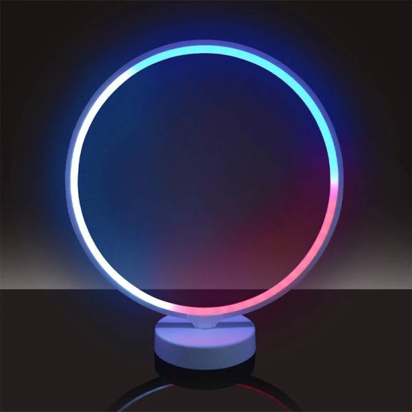 24W Smart Table Lamp with Remote Control and Dimmable RGB Mood Lighting for Modern Design