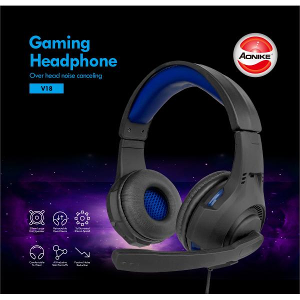 Пластиковый шлемофон игры ПК 3.5jack 2.1M с Mic