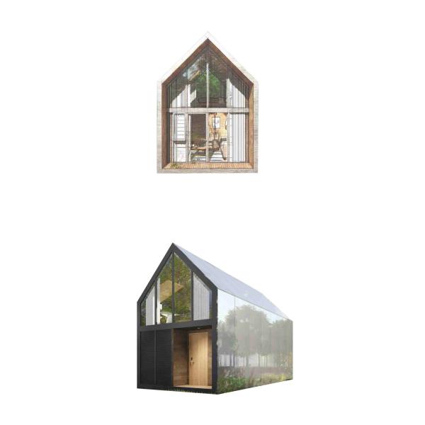 Light Wood Taupe One Bedroom Prefab Homes Customized Prefab Timber Homes
