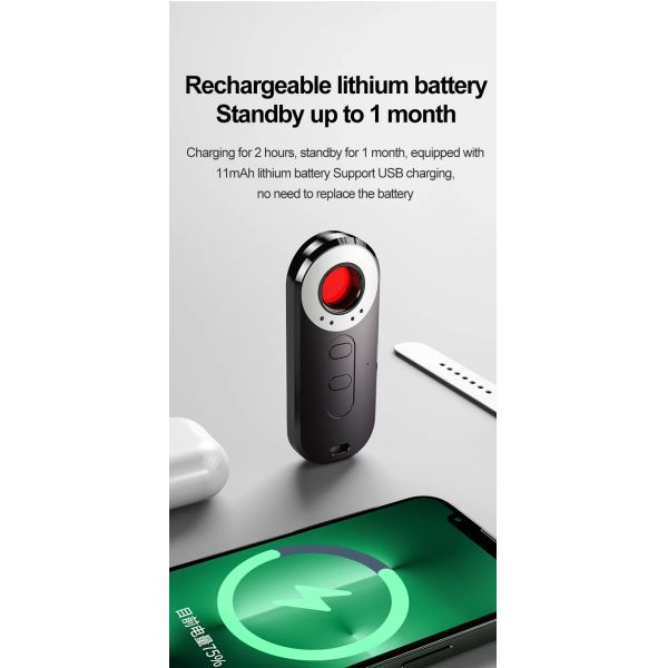 Handheld Anti GPS Positioning Anti Camera Wireless Infrared Detector Anti Tracking Signal Detector For Hotel Security