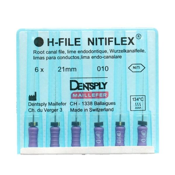 High Efficiency H File Endo , 21mm 25mm 28mm 31mm Length Nitiflex Files