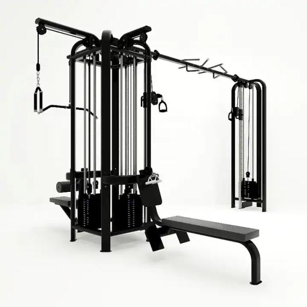 Commercial Gym Equipment Adjustable Pulley 5 Station Multi Gym Strength Training Cable Machine Gym