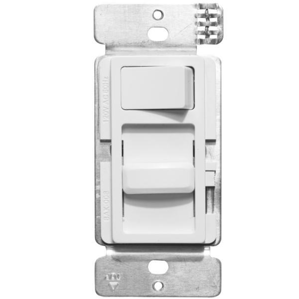 Wall Mount Triac Dimmer Switch LED Paddle Rocker 120V Lighting Controller Unit