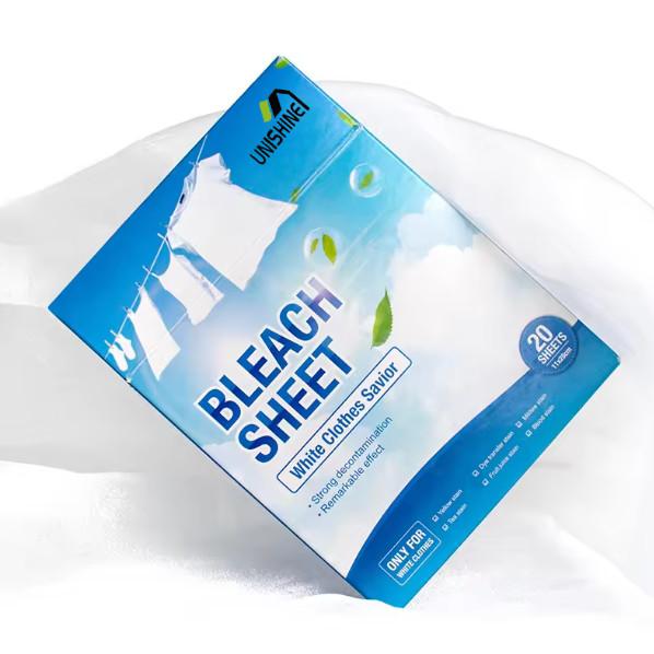 New Laundry Whitening Detergent Fabric Bleach Sheets Strong Decontamination Remarkable Effect