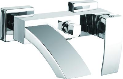 Máquina de mistura de chuveiro de cerâmica contemporânea montada na parede Material de latão T8327B