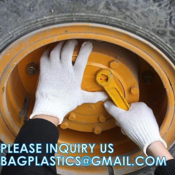 Wear-Resistant Cotton Yarn Knitted Working Protective Gloves Painter Mechanic Industrial Warehouse Gardening Constru
