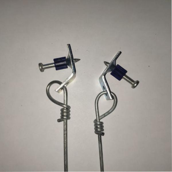 2.67mm 12GA Acoustical Pre Tied Hanger Wire 135 Deg Clip 135 Deg Clip