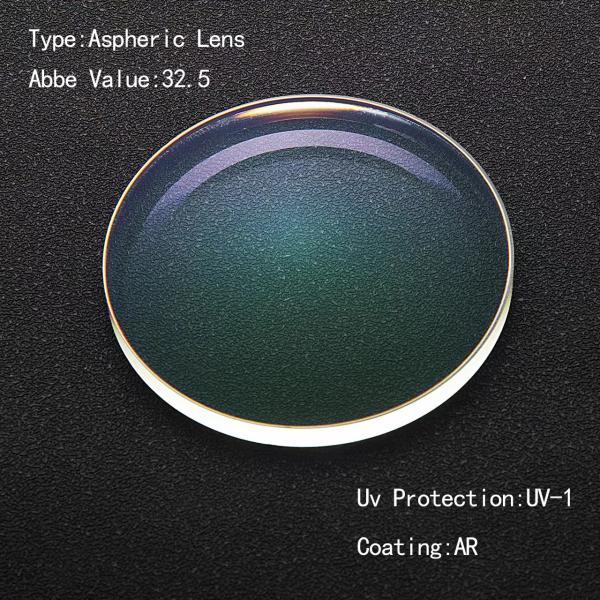 1.56 Офтальмические линзы с антисиним световым покрытием AR для блокирования синего луча