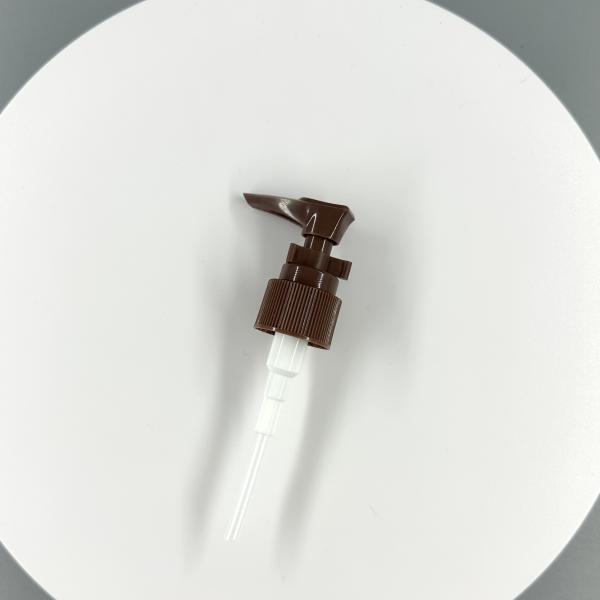 Bomba de loción de cerradura de aluminio de cinta lisa 24/410 para botellas cosméticas y duradera