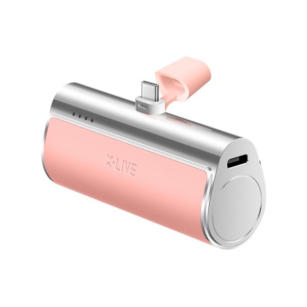 Mini Leather Power Bank 4500mAh 5V 2.1A Output Gift Powerbank Para Tail Plug