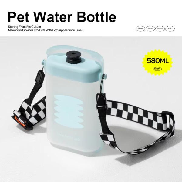 Large Capacity 580ML Dog Travel Water Bottle Portable Pet Drinking Water Bottle