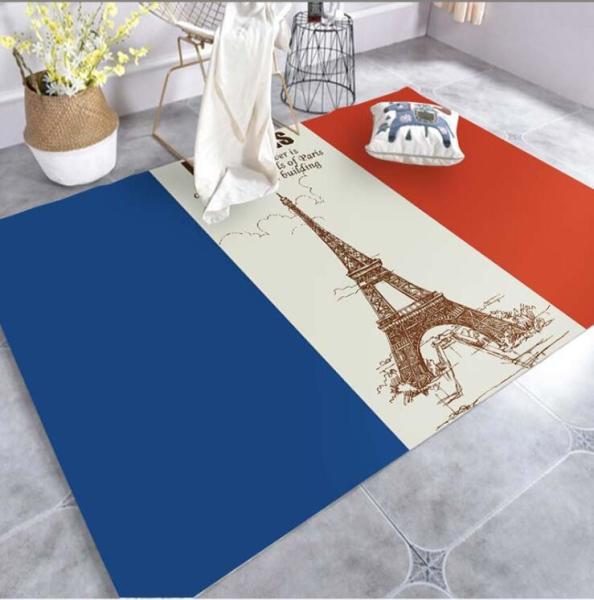 National Flag Polyester Fiber Living Room Floor Carpets North European Style